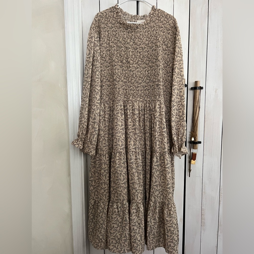 Hayden Cinched Cuff Smocked Dress